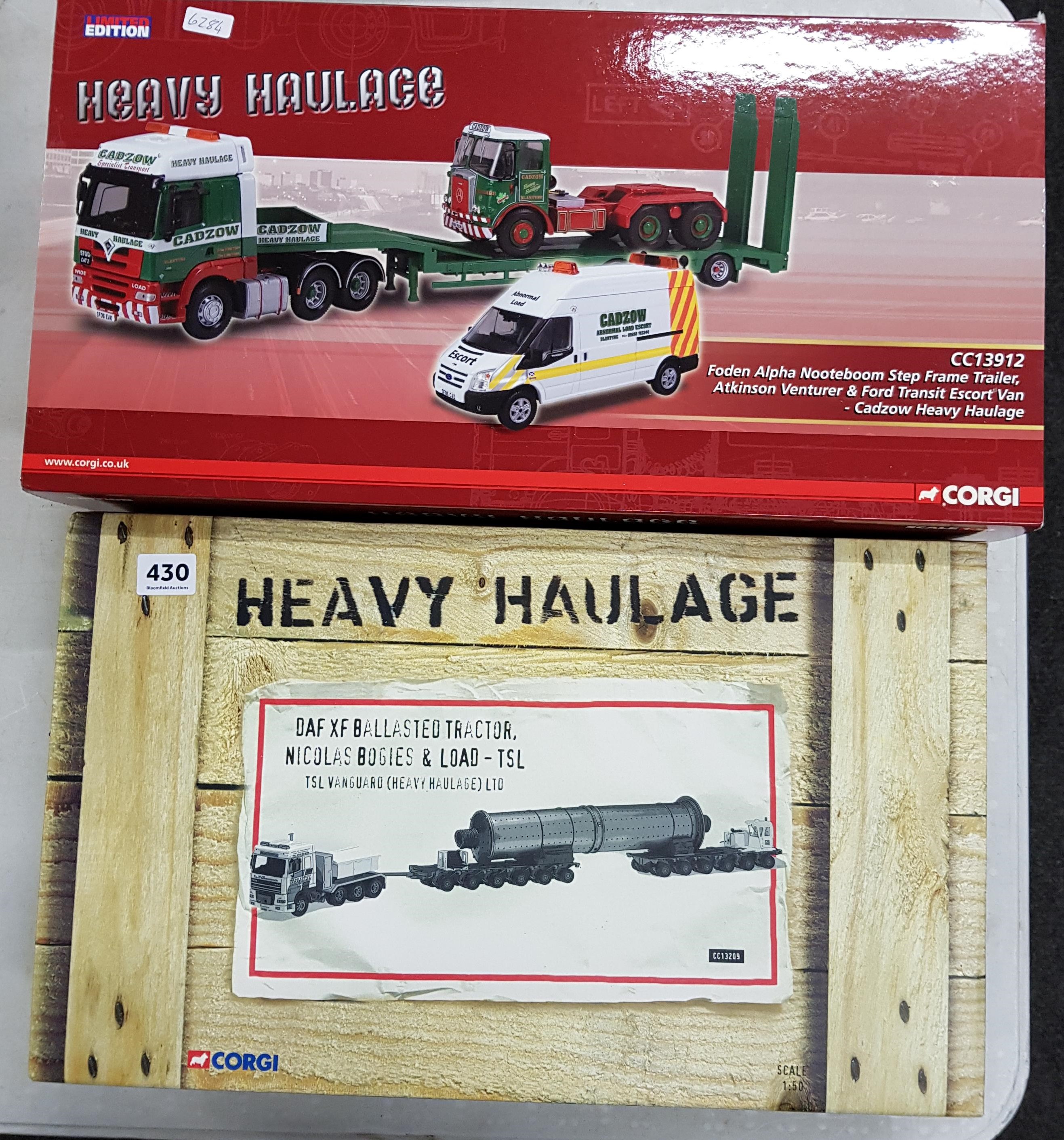 2 BOXED CORGI HEAVY HAULAGE MODELS