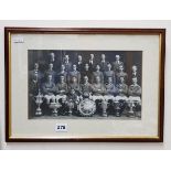 OLD 1921-22 FRAMED PHOTOGRPAH, LINFIELD FC