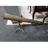 OLD TELESCOPE AND STAND