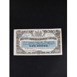 BANKNOTE - BELFAST BANKING COMPANY £1 9.11.39