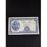 BANKNOTE - IRISH LADY LAVERY £10/PUNT 2.7.40