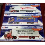 3X CORGI LIMITED EDITION MODEL TRUCKS, BOXED