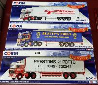 3X CORGI LIMITED EDITION MODEL TRUCKS, BOXED