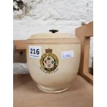 CARLTONWARE QUEENS COLLEGE BELFAST TOBACCO JAR