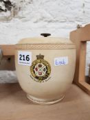 CARLTONWARE QUEENS COLLEGE BELFAST TOBACCO JAR