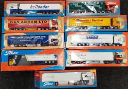 BOX OF 9 TENKO MODEL TRUCKS BOXED