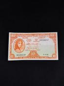 BANKNOTE - IRISH LADY LAVERY 10 SHILLINGS 6.6.68