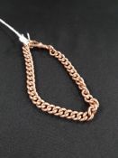 9 CARAT ROSE GOLD BRACELET 26.5 GRAMS