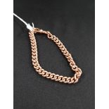 9 CARAT ROSE GOLD BRACELET 26.5 GRAMS