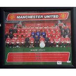 MANCHESTER UNITED FRAMED POSTER