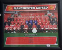 MANCHESTER UNITED FRAMED POSTER