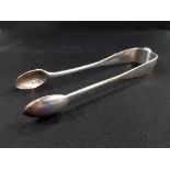 IRISH SILVER SUGAR TONGS