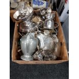 LARGE BOXED GOOD SILVER PLATE