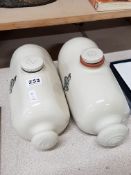 2 OLD ROYAL DOULTON STONEWARE BOTTLES