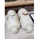 2 OLD ROYAL DOULTON STONEWARE BOTTLES