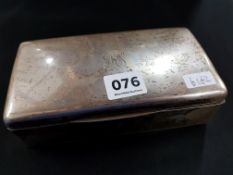 ANTIQUE SILVER CIGARETTE BOX 500 GMS TOTAL