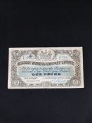 BANKNOTE - BELFAST BANKING COMPANY £1 10.8.40