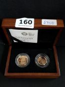 2008 GOLD SOVEREIGN COIN SET - FULL & HALF SOVEREIGNS