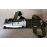 7 INCH SURVIVAL KNIFE GDR SABRE, COMPACT GDR SABRE SURVIVAL KNIFE, 7 INCHES LONG WITH PARA CORD