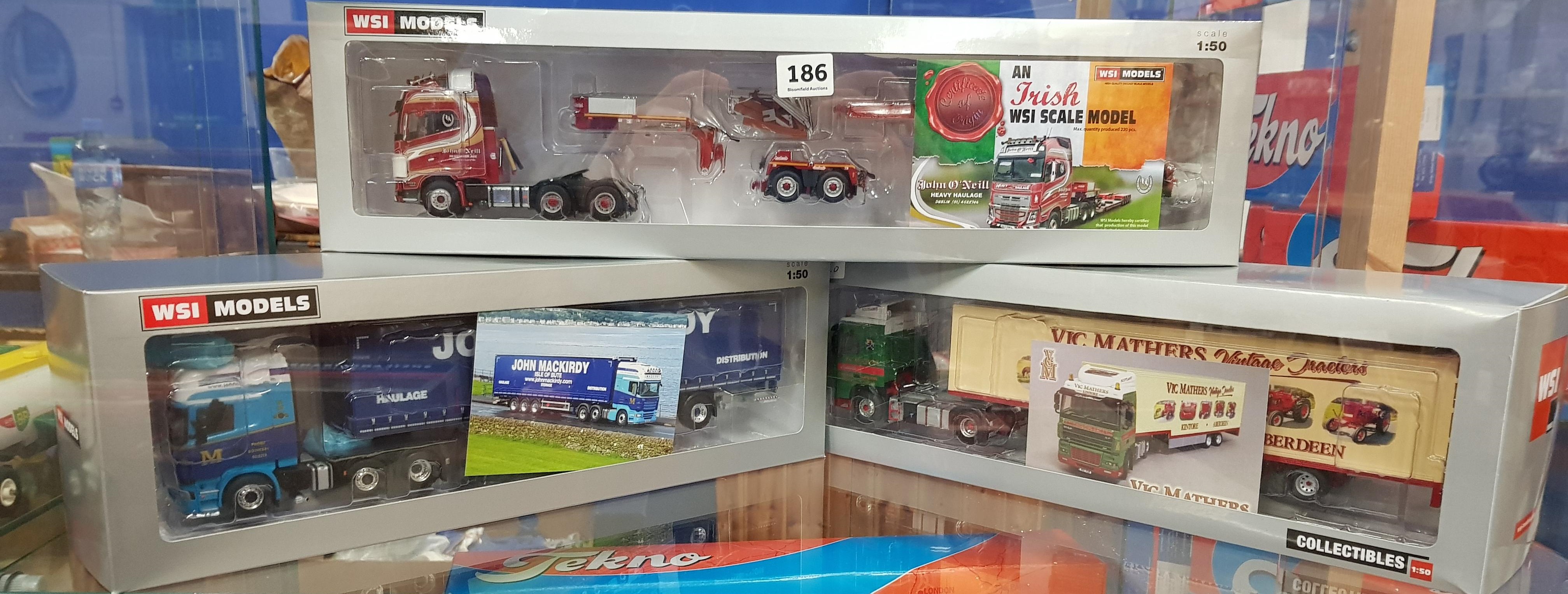 3X WSI COLLECTABLE MODEL TRUCKS, BOXED