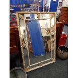 LARGE 19TH CENTURY GILT FRAMED MIRROR