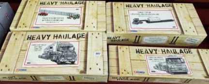 4 BOXED CORGI HEAVY HAULAGE MODELS
