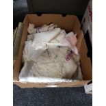 BOX OF IRISH LINEN