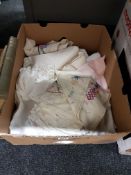 BOX OF IRISH LINEN