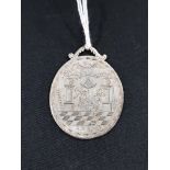 SILVER MASONIC JEWEL