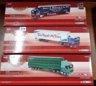 3 X CORGI LIMITED EDITION MODEL TRUCKS BOXED