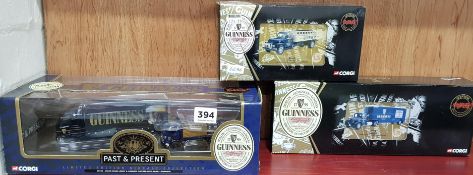 3 X CORGI GUINNESS TRUCKS BOXED