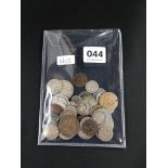 QUANTITY OF COINS INCLUDING SILVER