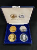 GOLD AND SILVER PLATED JUBILEE COIN SET