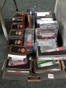 BOX LOT OF BOXED MODEL BUSES
