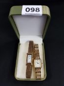 2 LADIES GOLD TONE CITIZEN ECO DRIVER WATCHES