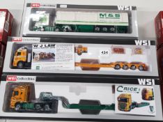 3 X WSI COLLECTABLE MODEL TRUCKS BOXED