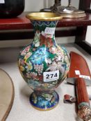 OLD CLOISONNE VASE