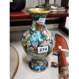 OLD CLOISONNE VASE