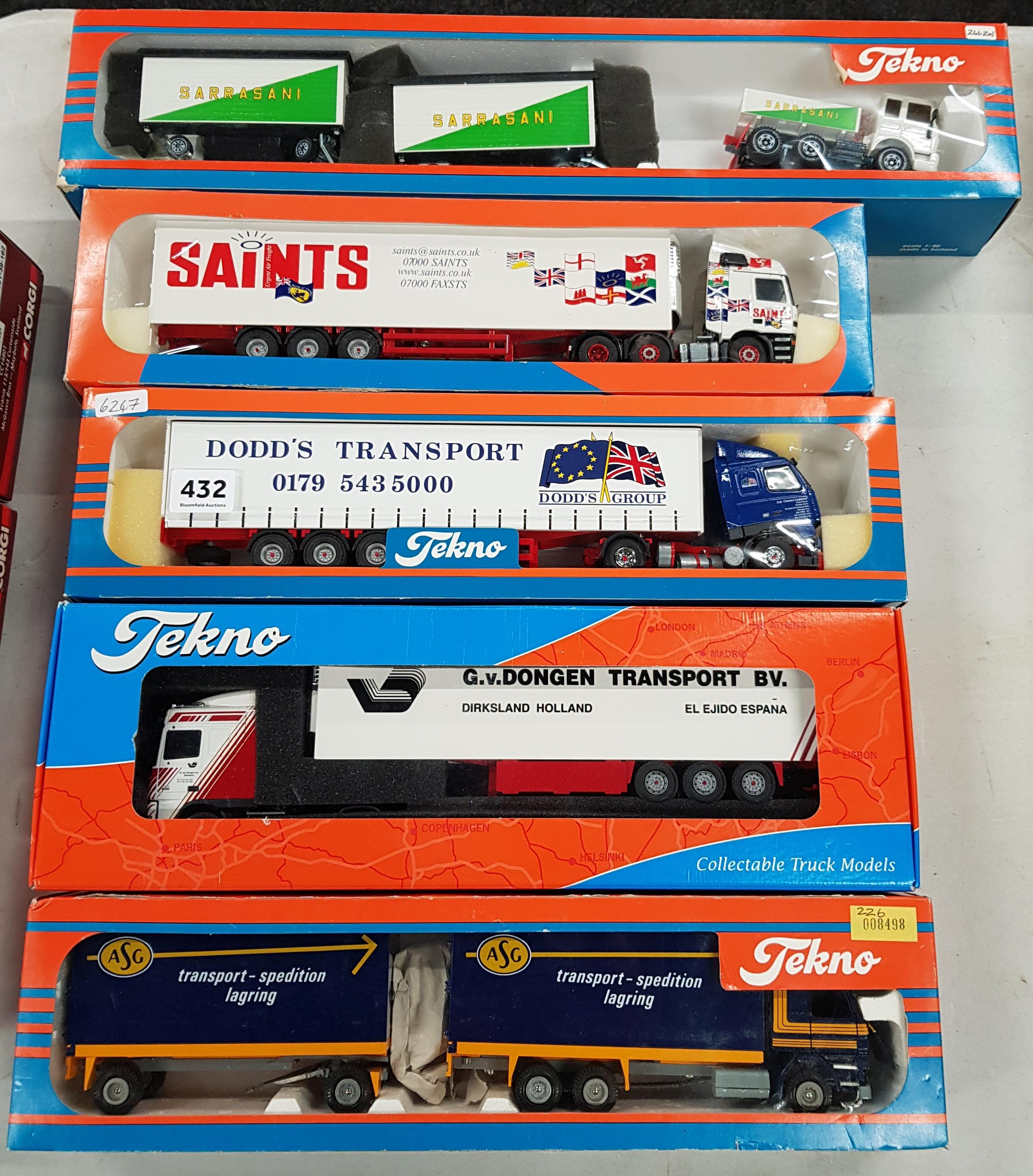 5X TEKNO MODEL TRUCKS, BOXED