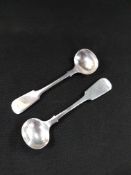 PAIR OF VICTORIAN SILVER SALT SPOONS