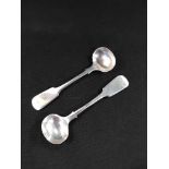 PAIR OF VICTORIAN SILVER SALT SPOONS