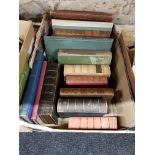 BOX OF ANTIQUE BOOKS