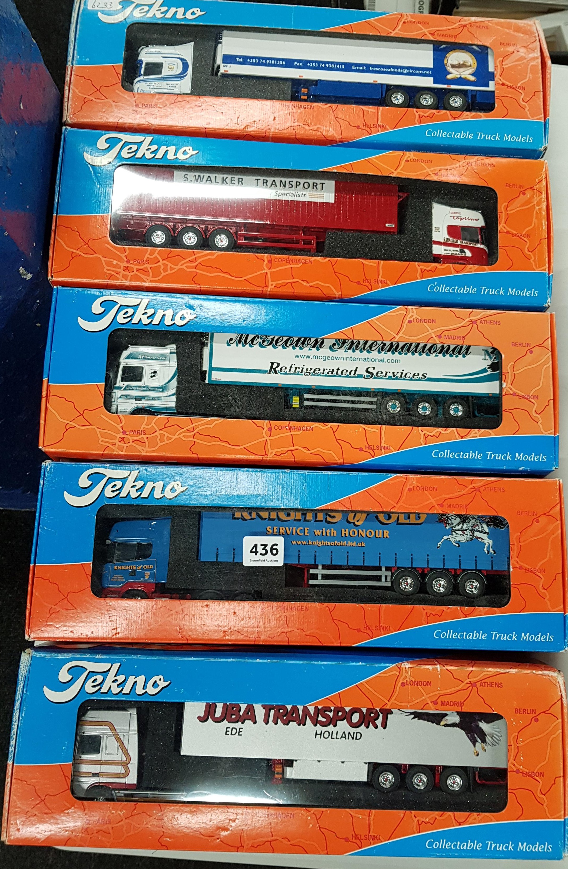 5X TEKNO MODEL TRUCKS, BOXED