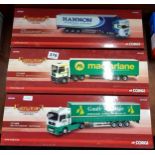 3 X CORGI LIMITED EDITION MODEL TRUCKS BOXED