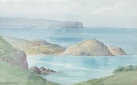 WATERCOLOUR, ANTRIM COAST, G.W MORRISON