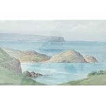 WATERCOLOUR, ANTRIM COAST, G.W MORRISON