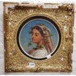 ANTIQUE GILT FRAMED OIL ON BOARD