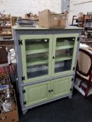 PAINTED OAK CABINET