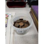 TUB OF COINS