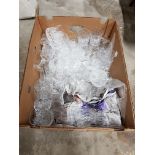 BOX OF GLASSWARE